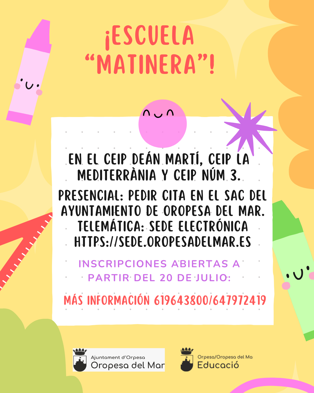 Escuela matinera 2026